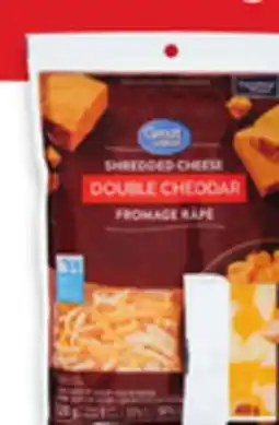 Walmart Great Value cheese shreds 320 g offer