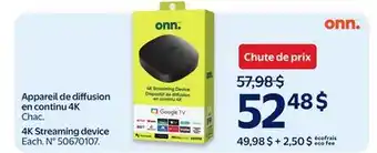 Walmart 4K Streaming device offer