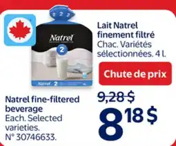 Walmart Natrel fine-filtered beverage offer