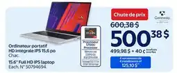 Walmart 15.6 Full HD IPS laptop offer