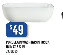 Canac Porcelain Wash Basin Tosca offer