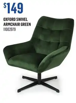 Canac Oxford Swivel Armchair Green offer