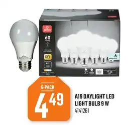 Canac A19 Daylight LED Light Bulb 9 W offer