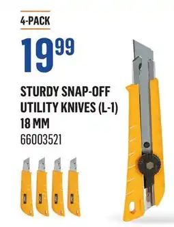 Canac Sturdy Snap-Off Utility Knives (L-1) 18 mm offer