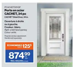 Patrick Morin CACHET Steel Door, 34 in offer