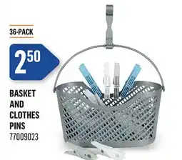 Canac Basket and Clothes Pins offer