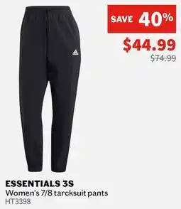Sports Experts ADIDAS - Essentials 3S - Women's 7/8 tarcksuit pants offer