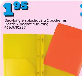 Rossy Plastic 2-pocket duo-tang offer