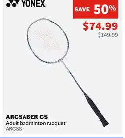 Sports Experts ARCSABER CS Adult badminton offer