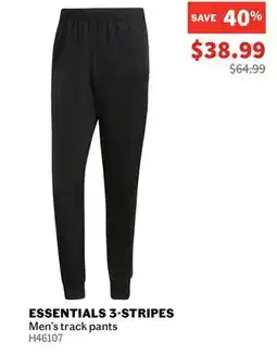 Sports Experts ADIDAS - Essentials 3-Stripes - Men's track pants offer