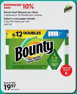 Home Hardware Select-a-size paper towels offer