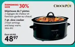Home Hardware CROCKPOT 7 qt. slow cooker offer