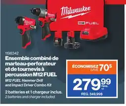 Patrick Morin M12 FUEL Hammer Drill and Impact Driver Combo Kit offer