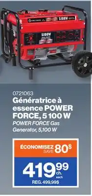 Patrick Morin POWER FORCE Gas Generator, 5,100 W offer