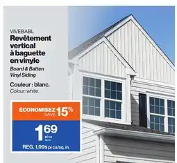 Patrick Morin Board & Batten Vinyl Siding offer
