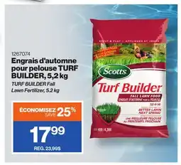 Patrick Morin TURF BUILDER Fall Lawn Fertilizer, 5.2 kg offer