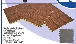 Rossy Interlocking shock absorbing mats offer