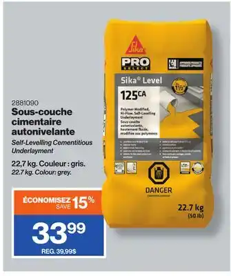 Patrick Morin Self-Levelling Cementitious Underlayment offer