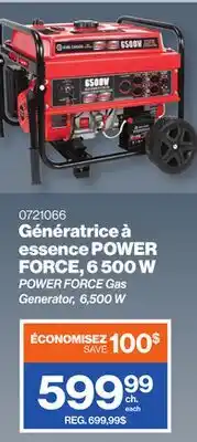 Patrick Morin POWER FORCE Gas Generator, 6,500 W offer