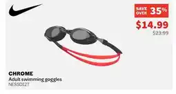 Sports Experts NIKE - Chrome - Adult swimming goggles offer