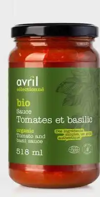 Avril Sauce pour pâtes bio offer