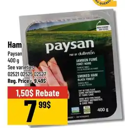 Mayrand Smoked Ham 400 g Paysan offer