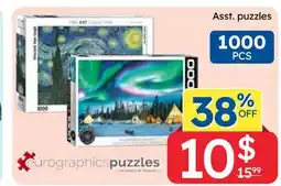 Rossy Asst. puzzles 1000 PCS offer