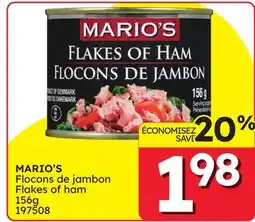 Rossy MARIO'S Flakes of ham offer