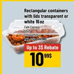 Mayrand 16oz Combo Takeout Container 50 un Café Express offer