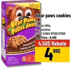 Mayrand Bear Paws Biscuits 480 g Dare offer