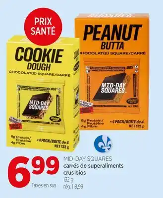 Avril carrés de superaliments crus bios offer