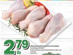 L'Intermarché PILONS DE POULET FRAIS AVEC OS ET PEAU | FRESH CHICKEN DRUMSTICKS BONE-IN SKIN-ON offer