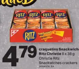 L'Intermarché CRAQUELINS SNACKWICHES | SNACKWICHES CRACKERS, 8 X 38 G offer