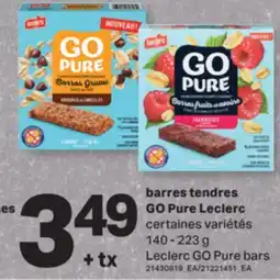 L'Intermarché BARRES TENDRES GO PURE | GO PURE BARS, 140 - 223 G offer