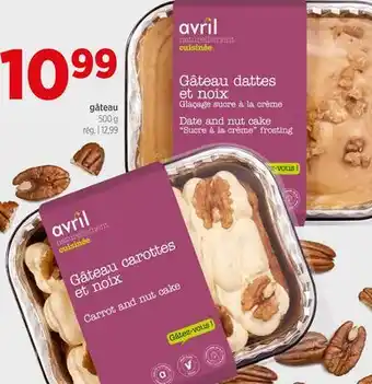 Avril gâteau offer