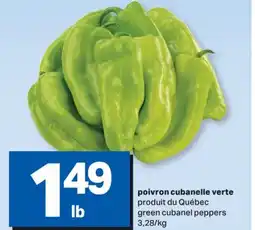 L'Intermarché POIVRON CUBANELLE VERTE | GREEN CUBANEL PEPPERS offer