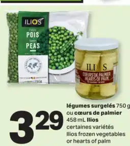 L'Intermarché LÉGUMES SURGELÉS 750 G OU CŒURS DE PALMIER 458 ML | FROZEN VEGETABLES OR HEARTS OF PALM offer
