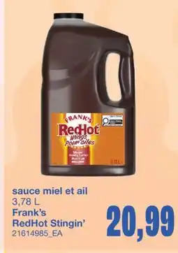 Wholesale Club SAUCE MIEL ET AIL, 3,78 L offer