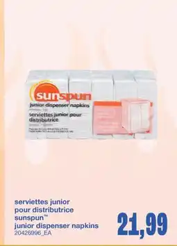 Wholesale Club SERVIETTES JUNIOR POUR DISTRIBUTRICE offer