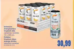 Wholesale Club BOISSONS ÉNERGISANTES TROPICAL VIBE,12 x 355 mL offer