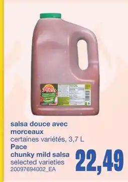 Wholesale Club SALSA DOUCE AVEC MORCEAUX, 3,7 L offer