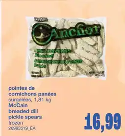 Wholesale Club POINTES DE CORNICHONS PANÉES, 1,81 KG offer