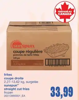 Wholesale Club FRITES COUPE DROITE, 2,27-13,62 KG offer