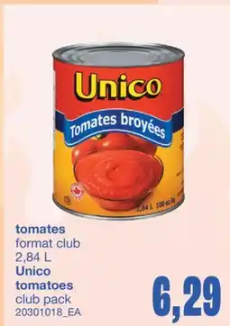 Wholesale Club TOMATES, 2,84L offer