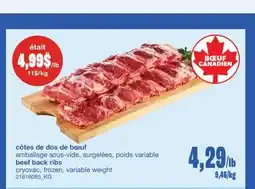 Wholesale Club CÔTES DE DOS DE BŒUF offer