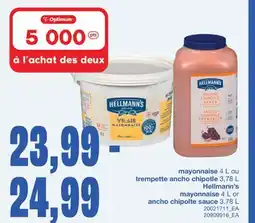 Wholesale Club MAYONNAISE 4 L OU TREMPETTE ANCHO CHIPOTLE 3,78 L offer