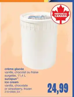 Wholesale Club CRÈME GLACÉE, 11,4 L offer
