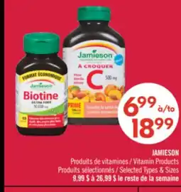 Pharmaprix JAMIESON Vitamin Products offer