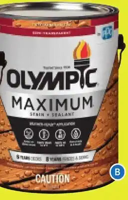 RONA OLYMPIC Summit and Maximum exterior stain offer