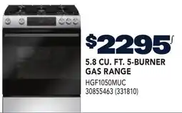 RONA BOSCH 5.8 CU. FT. 5-BURNER GAS RANGE offer